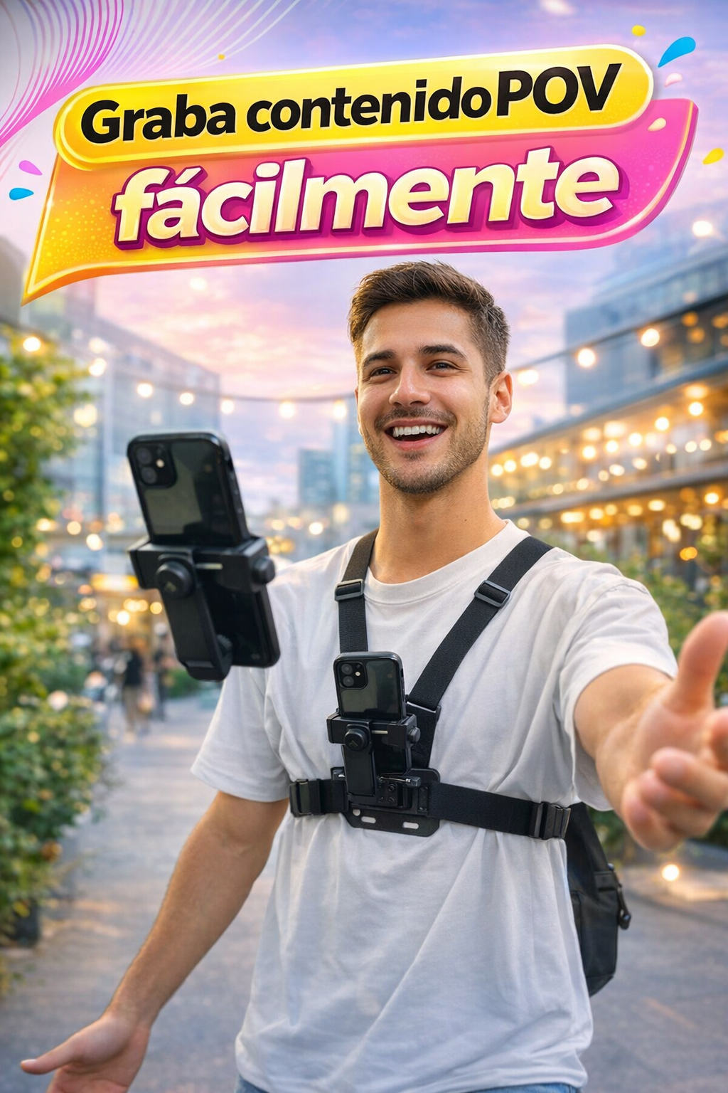 Pechera para grabar contenido