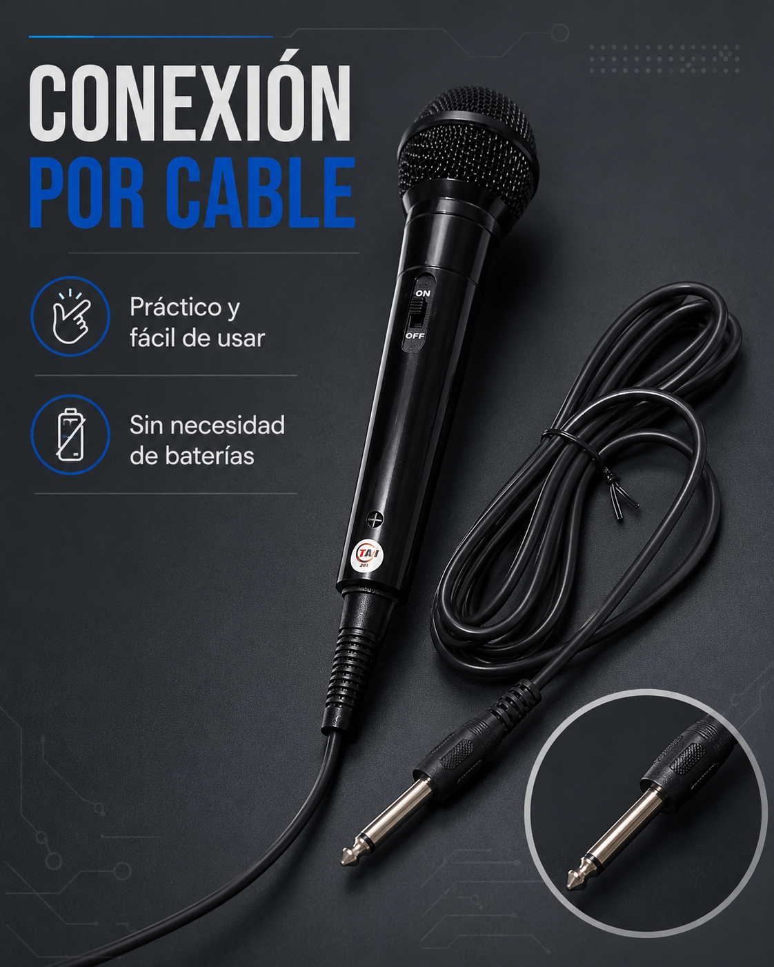 Microfono con cable