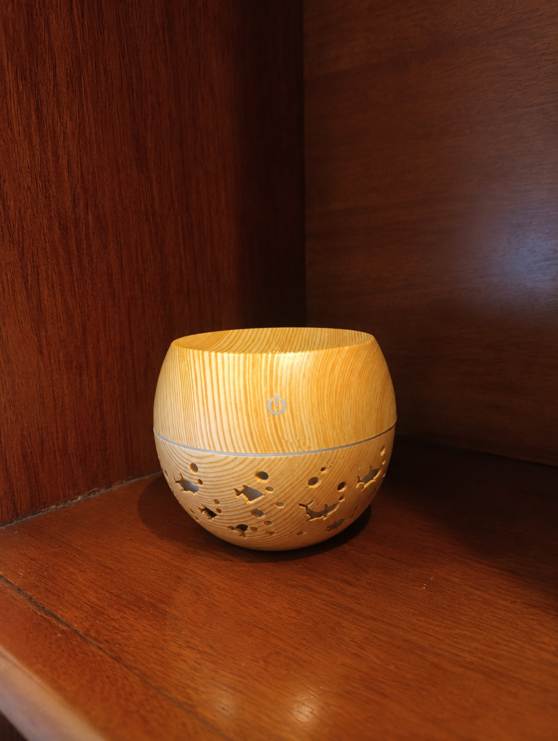 Humidificador Difusor Madera Clara