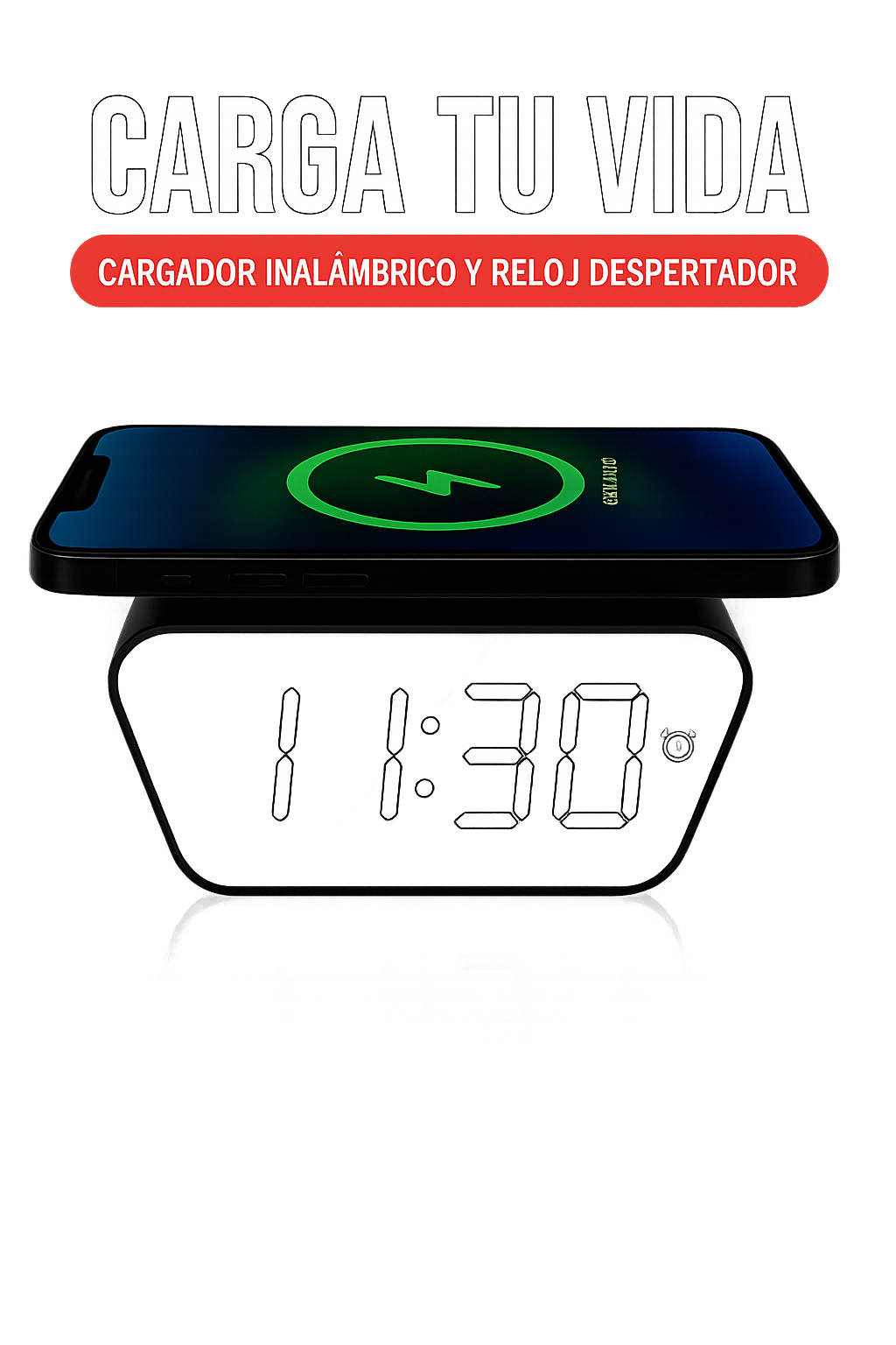 Reloj cargador magnetico