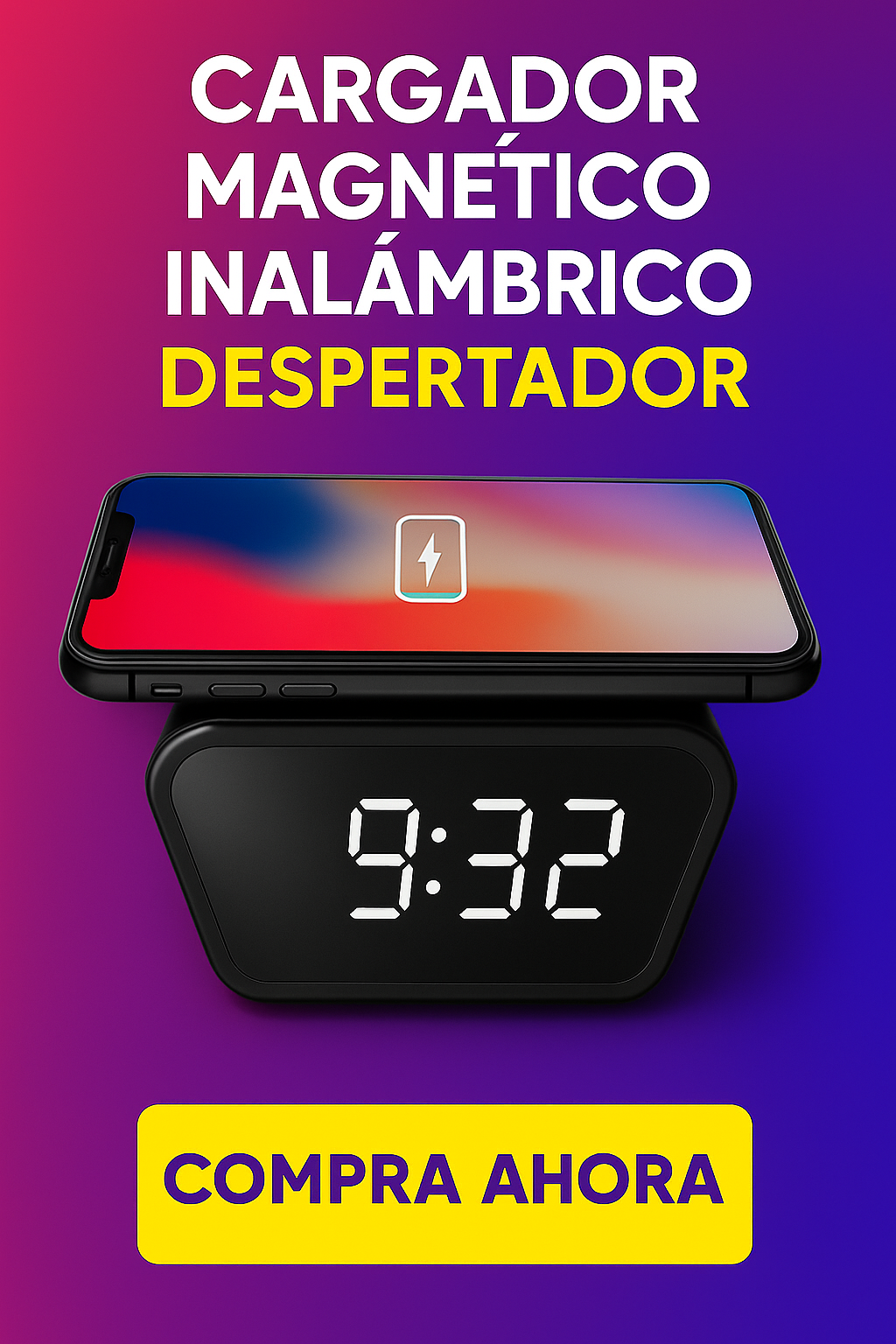 Reloj cargador magnetico