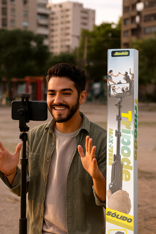 Trípode para celular extenso y resistente
