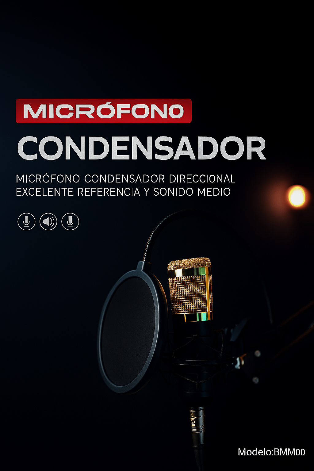 Micrófono Condensador Profesional