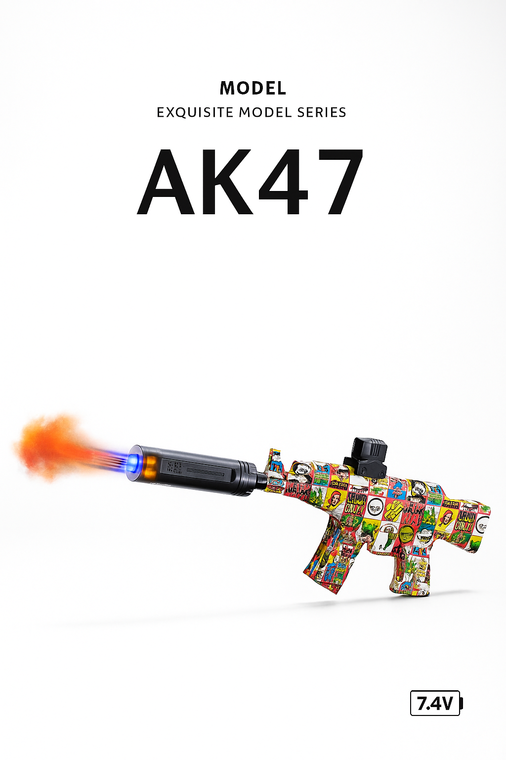 Pistola Hidrogel AK47 - Rifle de Juguete Recargable