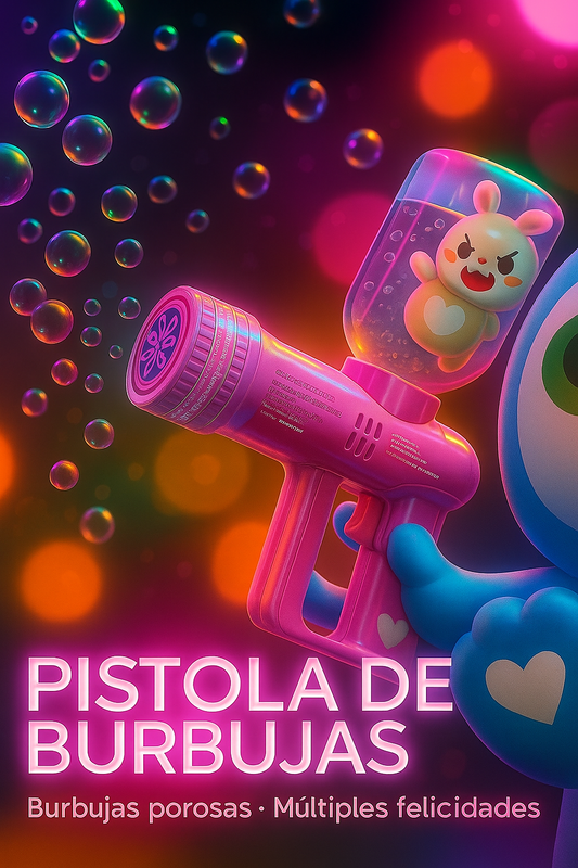 Pistola de Burbujas S5000 con Luces LED