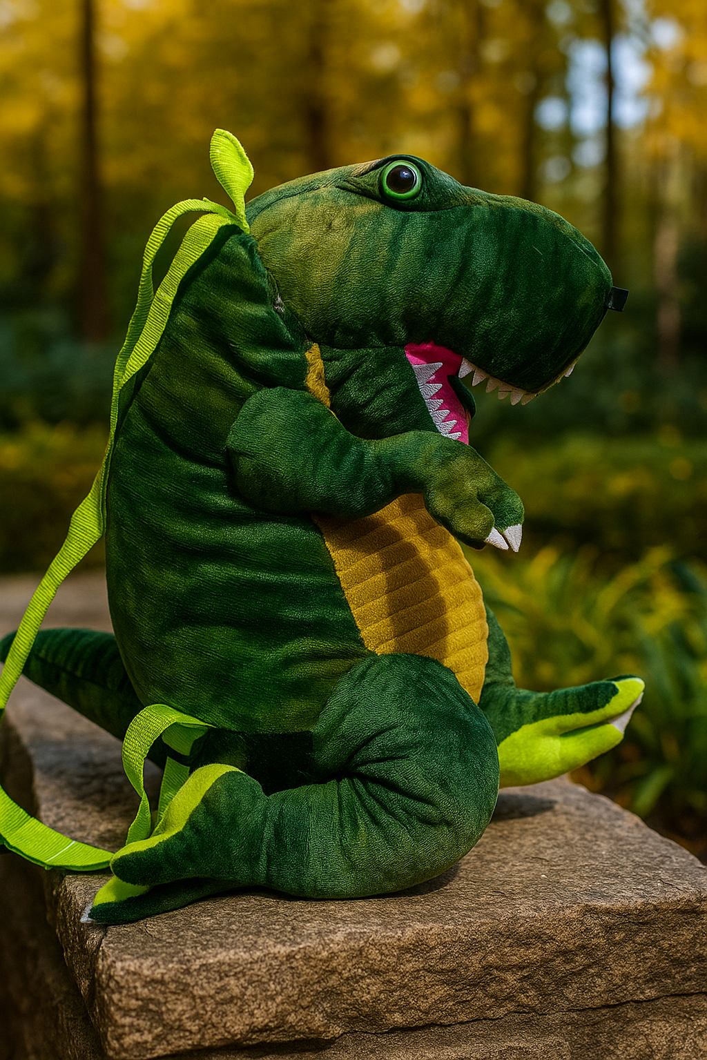 Maleta peluche dinosaurio