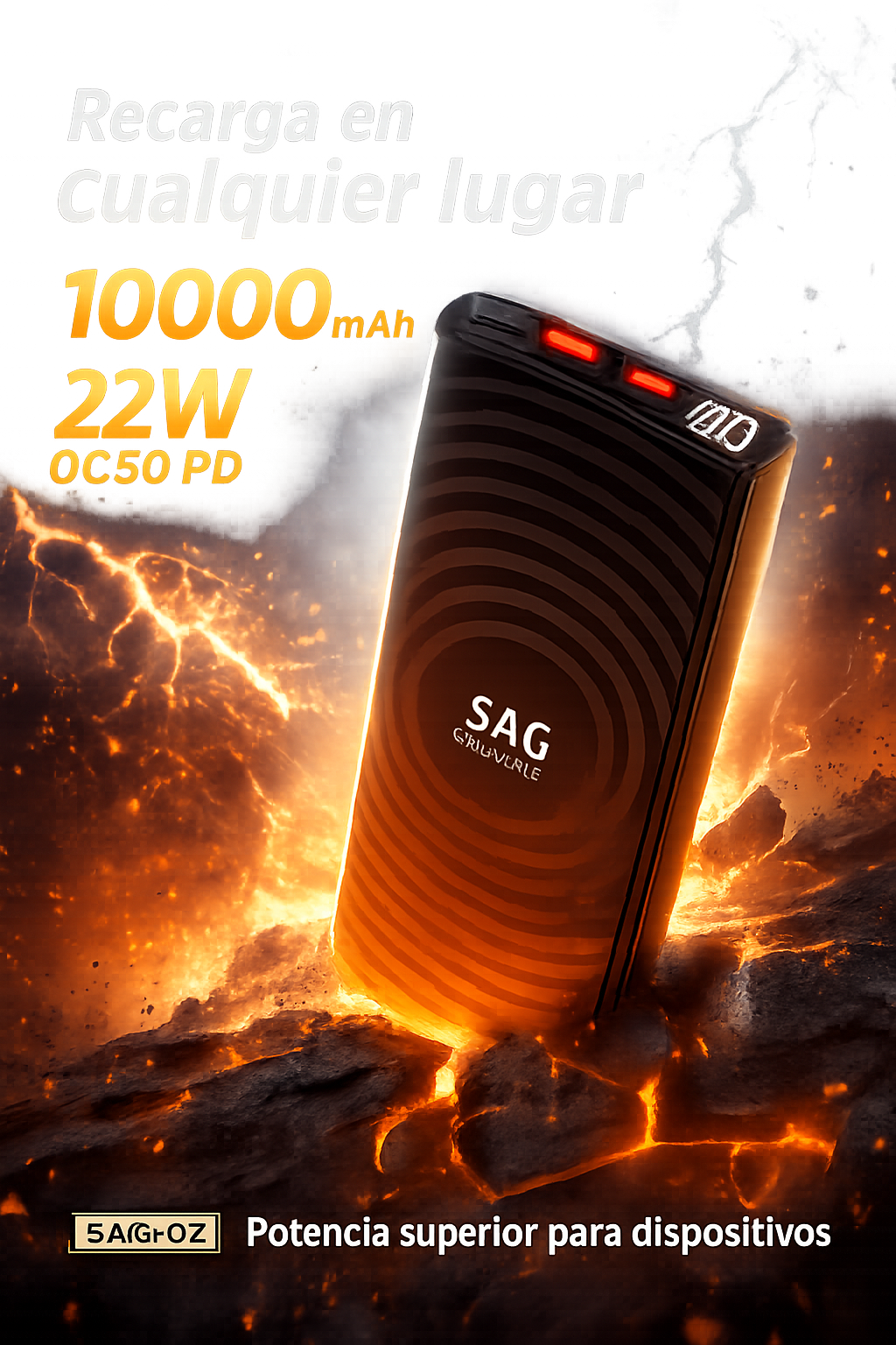 Power bank 10.000 MAH carga rapida