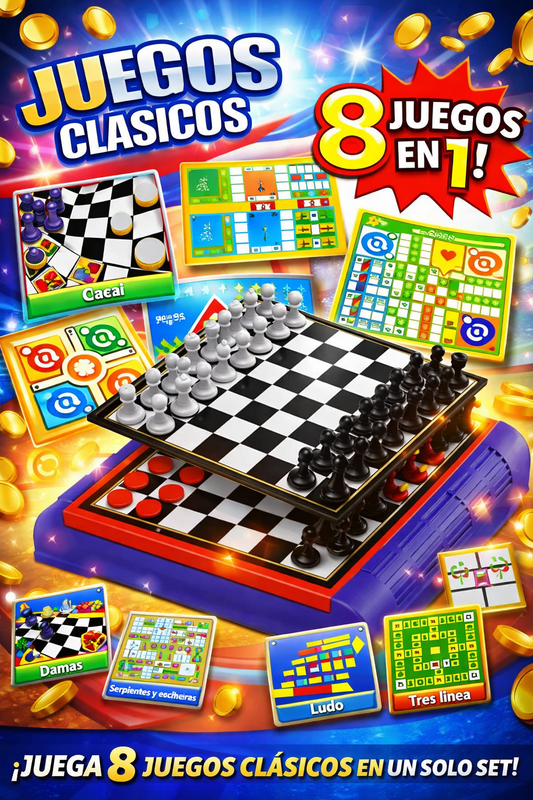 Juego de mesa 8 en 1