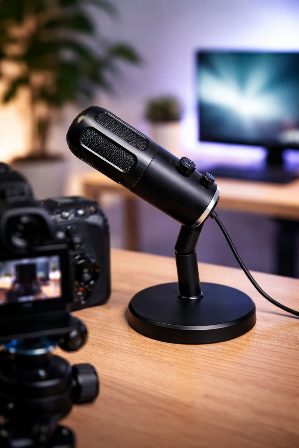 Micrófono Streamer USB con RGB