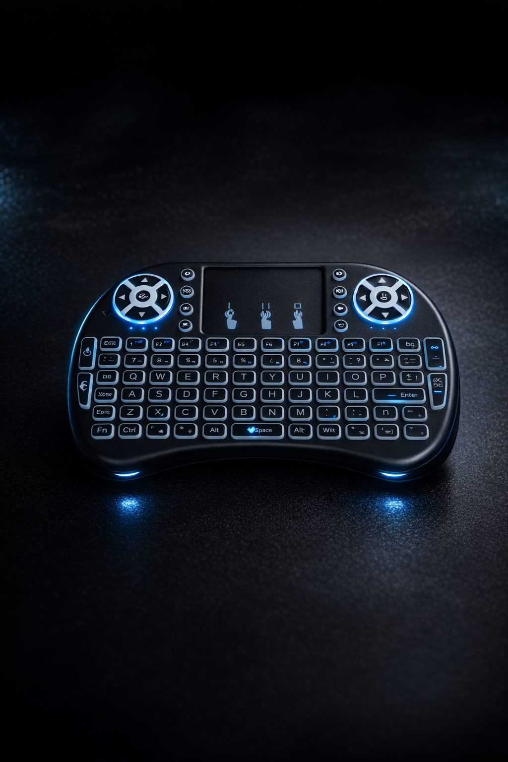 Mini Teclado Inalámbrico con Touchpad y Retroiluminación LED