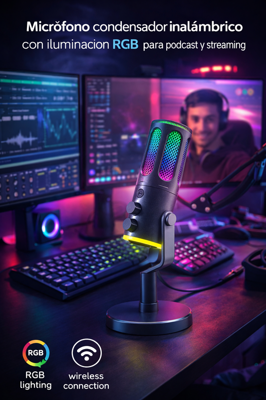 Micrófono Streamer Bluetooth