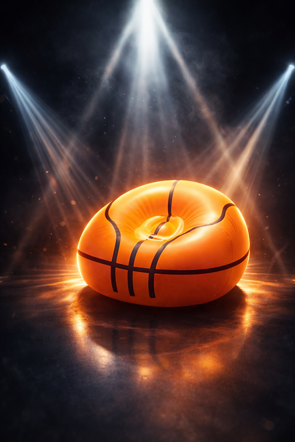Sofa inflable estilo baloncesto
