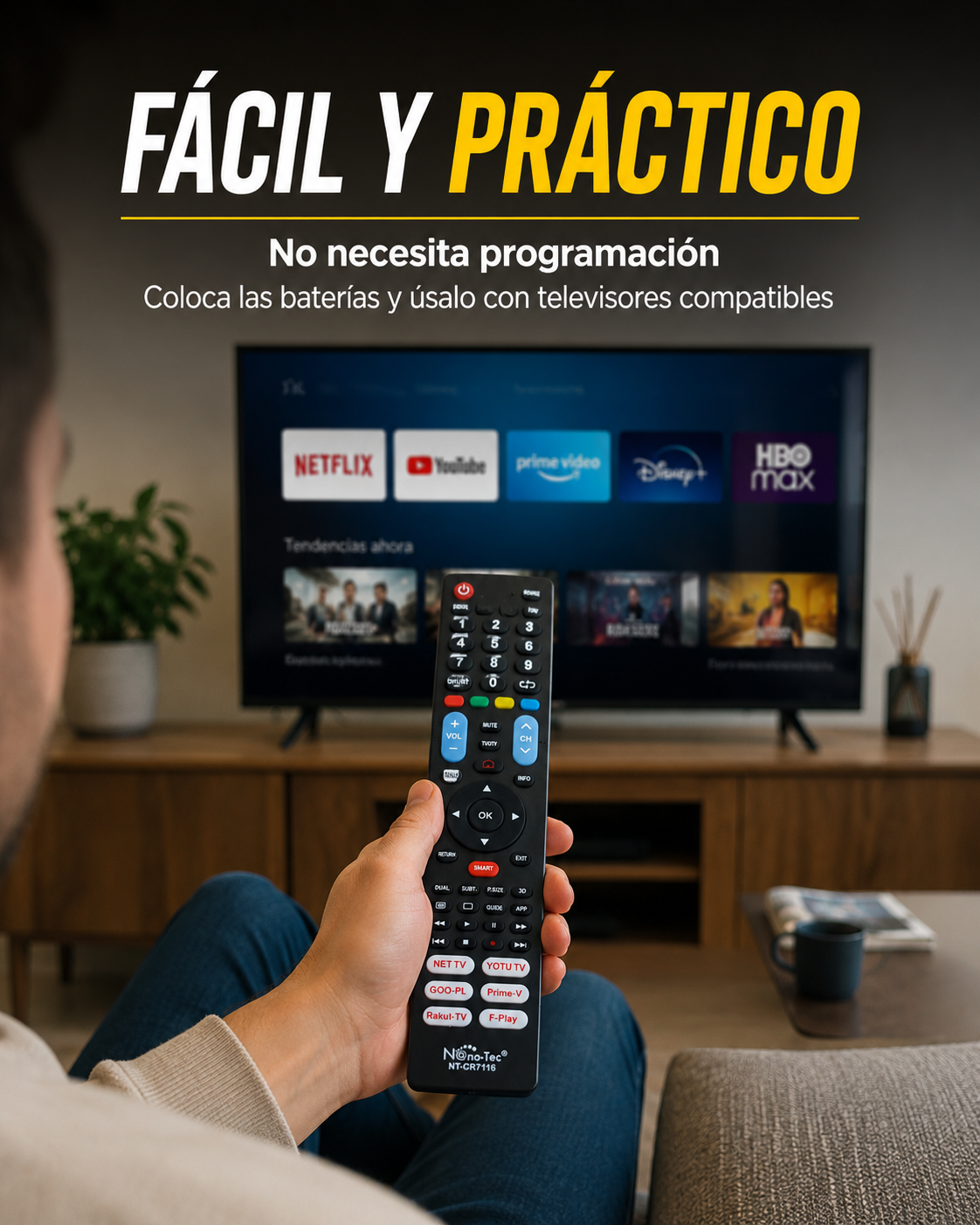 Control para televisor universal