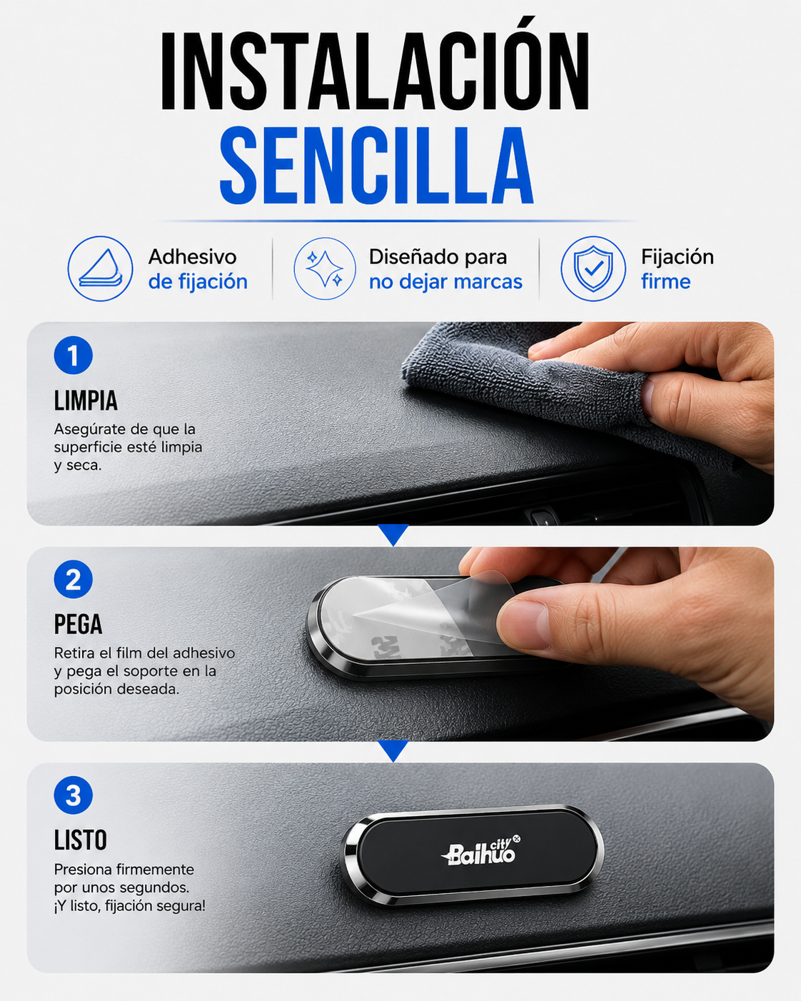 Soporte horizontal para celular