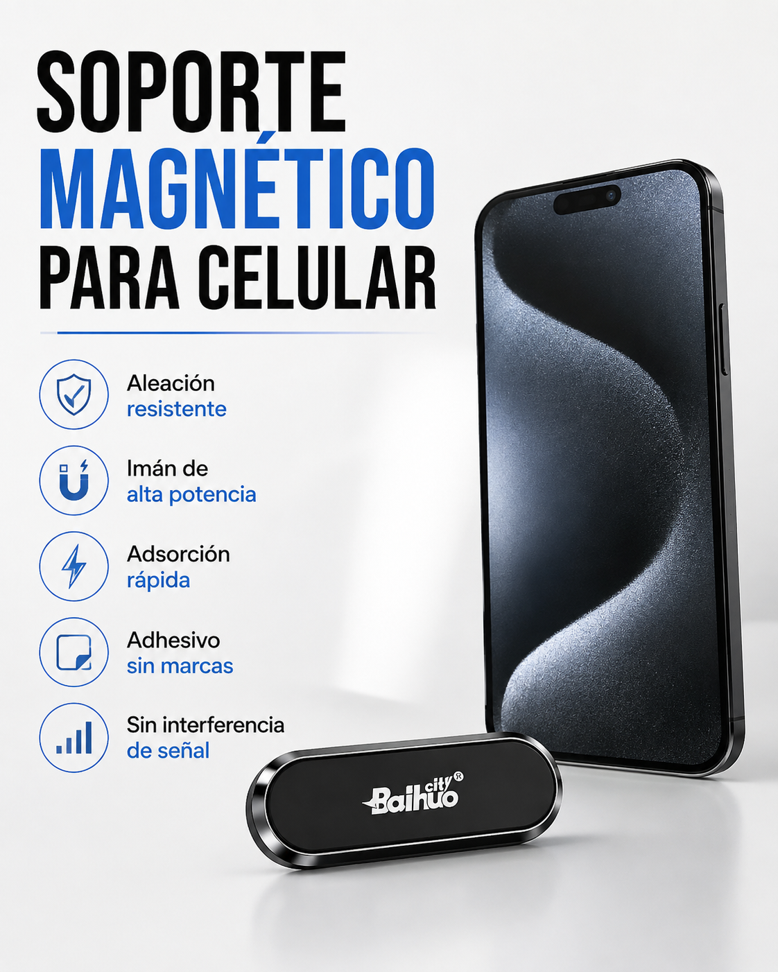 Soporte horizontal para celular