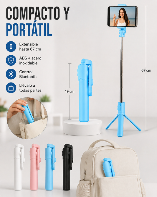 Tripode pequeño con control bluetooth