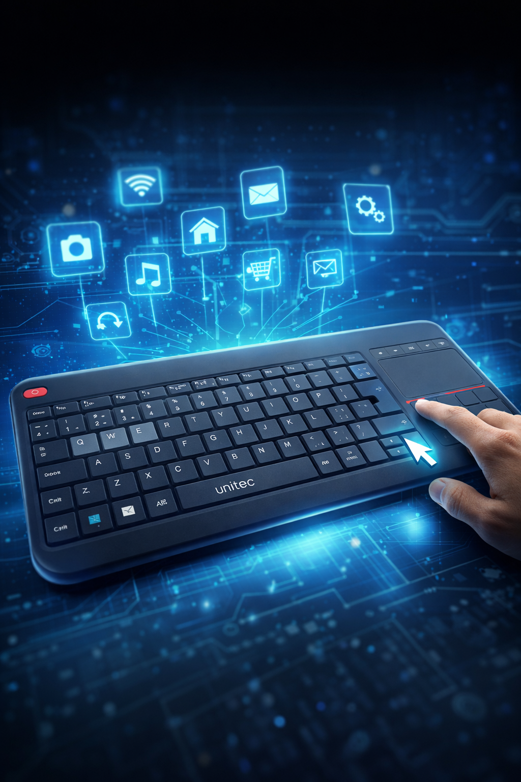Teclado inalambrico+ mouse Pad