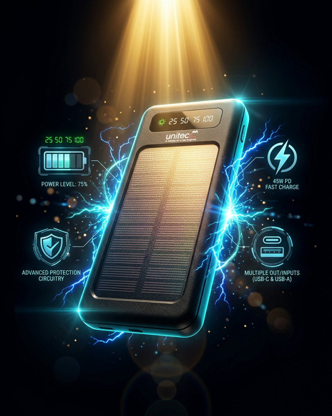 Power bank 10.000 MAH solar
